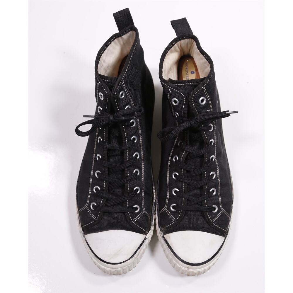 Karl Lagerfeld Mens Black White High Top Sneakers Eu 44 - US 11 - Picture 4 of 10